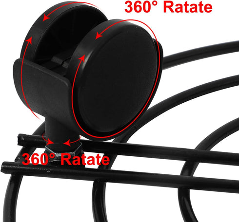 (3, 12inch(30cm)) Homend Black Metal Plant Caddy with Wheels,Heavy Duty Iron Potted Plant Flower Stand Trolley Caddy