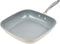 Goodful Ceramic Nonstick 11 Inch Grill Pan, Dishwasher Safe, Comfort Grip Stainless Steel Handle, Cream