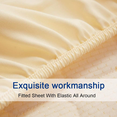 Set 1800 Count 18-Inch Hypoallergenic-3 SONORO KATE Bed Sheet Super Soft Microfiber Thread Luxury Egyptian Sheets Deep