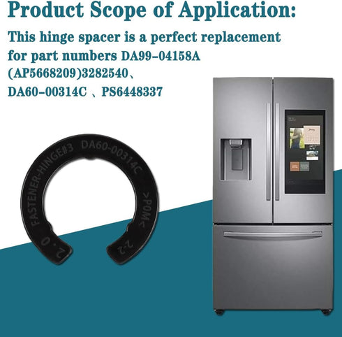 4PCS Upgraded Refrigerator Door Height Adjustment Kits DA99-04158A, Replacement Parts for Samsung 3282540, DA60-00314C