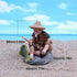 YXQ Mini Fisherman Figurines Statue Resin Sculpture for Fish Tank Bonsai Miniature Landscape Indoor Patio Ornaments