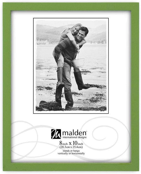 Green Concept Wood Picture Frame, 8-Inch by 10-Inch by Malden International Designs