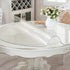 RostiKong 2pcs 16 Inch Diameter Round Clear Plastic Table Top Protector Wipeable Circle PVC Vinyl Tablecloth Cover