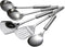 5 PCS Cooking Utensils Set, Stainless Steel Kitchen Gadgets, Includes Slotted Spoon, Slotted Spatula, Large Spoon, Soup