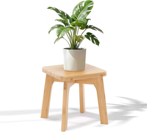 Wooden Step Stool for Kids & Adults Small Foot Stool for Sitting