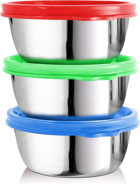 Signoraware Stainless Steel Containers Set - Eco Friendly Storage Canisters, Modern Airtight Keeper for Tea, Sugar, 3