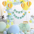 AZOWA Large Size Orange Hot Air Balloon Decorations - Pack of 8