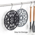 Colinda Silicone Trivet - Set of 3 Non-Slip White Hot Pads for Protecting Countertop from Hot Dishes