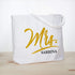 ELEGANTPARK Mrs Bag Personalized Gifts for Wedding Bachelorette Bridal Shower Engagement Party Monogrammed Tote Bags