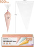 Kootek 16" Piping Bags (100Pcs), Disposable Pastry Bags Anti Burst Icing Frosting Bag Thick Cake Decorating Bags for Cookie, Cupcake, Candy, Baking Supplies Tools