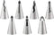 A Set of 7pcs Stainless Steel Russian Ruffle Skirt Icing Piping Tips Nozzles for Cake Decorating Baking Tool