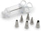 Fox Run Icing Syringe Decorating Set, Metallic, 7-Piece, 2.25 x 3 x 8 Inches