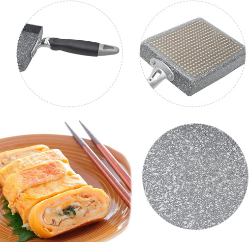 Tamagoyaki Omelette Pan, Japanese Square Nonstick Frying Pan for Eggs, Sandwiches, Pancakes