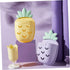 Hemoton 2 Pcs Wall Hanging Storage Basket Pineapple Bathroom Wall Organizer Toiletry Organizer Wall Mounted Toothbrush Holders Mobile Phone Stand Cable Holders Plastic Cosmetic Penholder by Hemoton