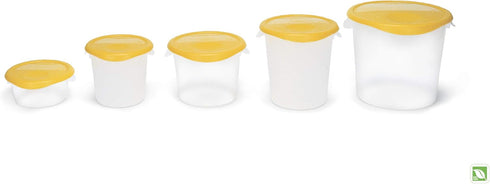 Rubbermaid Commercial Lid for Round Food Storage Container, Yellow, Fits 12-22 Qt.