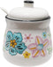 MaoYaMao Ceramic Sugar Bowl with Lid and Spoon Sugar Container Sugar Holder for
