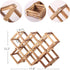 PENGKE Wine Rack Countertop,10 Bottles Stackable Wood Wine Storage Racks,Free Standing Wine Bottle Stand Holder Display Shelf for Home Pantry Kitchen Bar Cabinets by PENGKE