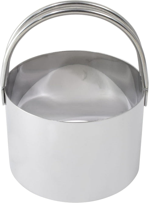 R&M International Stainless Steel Round Biscuit Cutter, 2-1/3" with Handle, 1-Piece