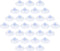 30 Pack 30mm Glass Table Suction Cups, Rubber Suction Cup Hangers Without Hooks, Clear Plastic Desk Pads