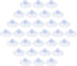 30 Pack 30mm Glass Table Suction Cups, Rubber Suction Cup Hangers Without Hooks, Clear Plastic Desk Pads