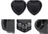 Yardwe 2pcs Round Nonstick Baking Metal Heart Shape Cake Pans for Fondant, Cookie, Chocolate, Cupcake