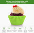 Regency Wraps Greaseproof Professional Grade Baking Cups - Pack of 40, Standard Liners, Lime Solid