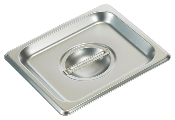 Winco SPSCS 44202 Solid Cover, Stainless Steel, Medium Size