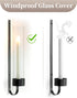 Set 2 Sziqiqi Black Wall Candle Holders: Metal Candle Sconces for Taper of Modern Wall Mounted Candlestick Holder
