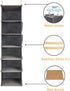 6-Shelf Closet Closet 2 Hanging Organizer and Storage, Collapsible Hanging Shelves for with Side Pockets, Hanging Shoe