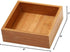 YBM Home Kitchen Drawer Organizer Storage Box, Bamboo, 6x6x2 Inch, 1 Each