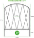 YBING 10 Pack Decorative Garden Fence, 11Ft (L) x 16in (H) Rustproof Arched Metal Border for Flower Bed Landscape