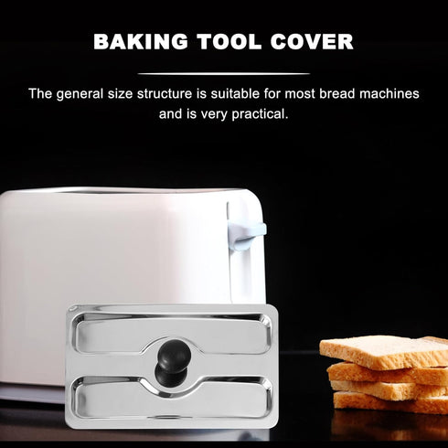 Slice Toaster Lid, 2 Slice Toaster Cover, Stainless Steel Appliance Cover for Bread Machine