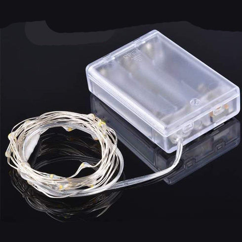 2 Pack 6 on/18 Decorations,30 Count LEDs,10 Battery Operated Mini Led String Lights,Indoor Fairy Lights with Timer