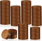 FillTouch 28 Pcs Wooden Lids for 4 oz and 8 oz Square Spice