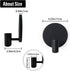 Set 2 0.82 Inch Matte Black Wall Sconce Candle Holders of for Taper Candles, Minimalist Metal Wall Mounted Candlestick