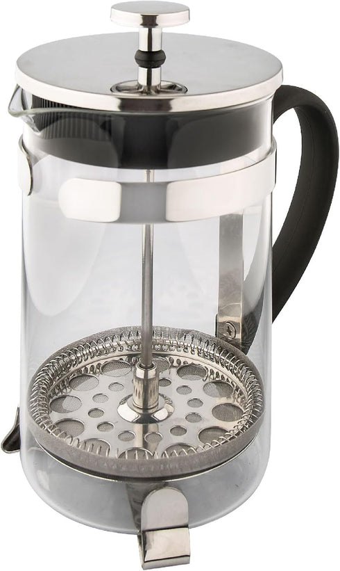 HUDSON French Press Coffee and Tea Maker, 9 Cups, Silver