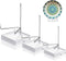 Glenmal 3 Pack Adjustable Metal Arm Display Stand Easel with Acrylic Base for Gemstones, Fossils, Minerals, Plates