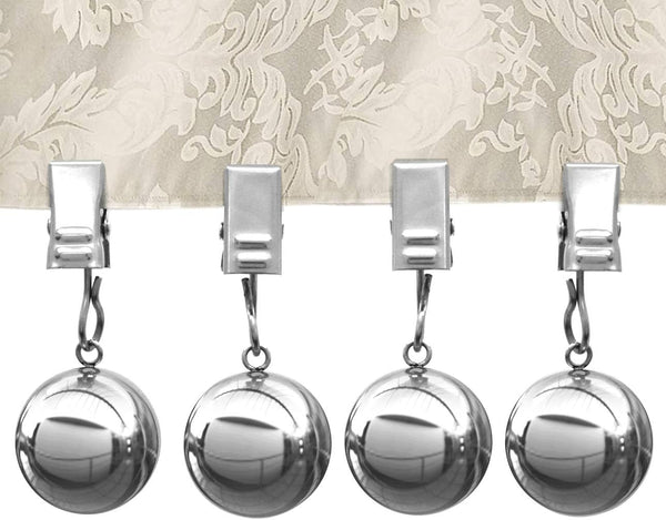 NAISI Tablecloth Weights, 10oz Heavy Premium Tablecloth Clips with Added Weights (4 Pack)