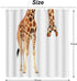 Moslion Giraffe Bathroom Shower Curtain, Wild Animal Watercolor Giraffe Design, Waterproof Polyester Fabric 72x72 Inch