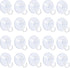 AQUANEAT 20 Packs Clear Suction Cups 1.2/1.8 Inch Sucker Pads with Hooks for Home Organization Decoration