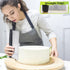 HULISEN Large Bench Scraper for Baking - 10 inch Dough Pastry Scraper with Measuring Scale, Stainless Steel Cake Scraper