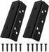 Bed Frame Heavy Duty Hook Slot Bracket, Bed Hardware Plate Attachment for Wooden Bed (2pcs)