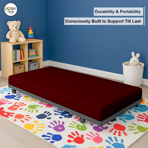 28 75, 100% 1 Cot Fitted Sheet x Egyptian Cotton, PC Cot Size Bottom Sheet Only, Perfect for Narrow Twin, Camp Bunk