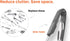 As seen on SHARK TANK - Versatile Tongs from Eating Utensils (1-Pack, Black)