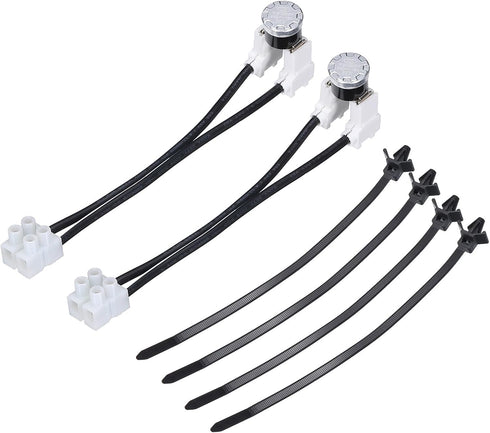 MECCANIXITY 2set W10258275 Dishwasher Bimetal Thermal Fuse, Easy to Install for AP4423189 661663 PS2360984