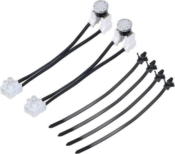 MECCANIXITY 2set W10258275 Dishwasher Bimetal Thermal Fuse, Easy to Install for AP4423189 661663 PS2360984