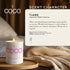 6.5oz Coconut Apricot Wax Candle for Home (Tiare), Vegan & Cruelty-Free, Hand Poured
