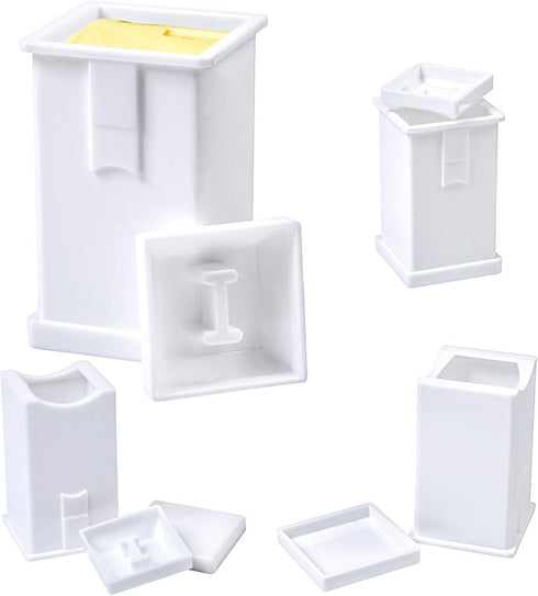 Cooraby 4 Pack Plastic Butter Spreader Corn Cob Butter Holder Spreads Butter