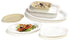 Carlisle FoodService Products Displayware Plastic Catering Platter, 21" x 15", White