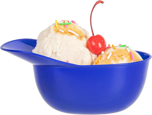 8.5 10 Restaurantware-Mini Serve Ounce Baseball Helmet Ice Cream Bowls, Disposable Sundae Bowls - Sturdy, Stylish, Blue